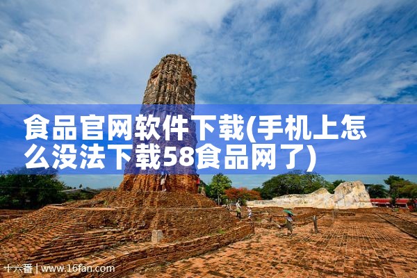 食品官网软件下载