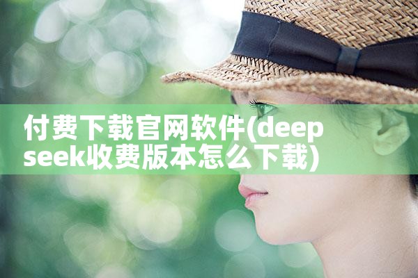 付费下载官网软件