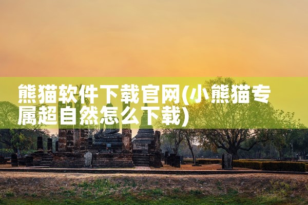 熊猫软件下载官网