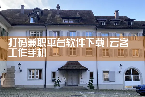 打码兼职平台软件下载
